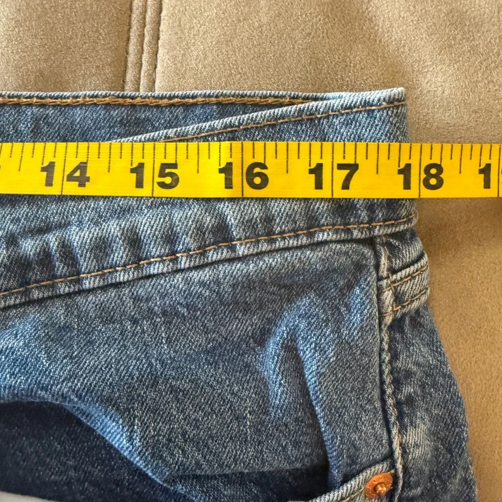 Levis 505 Regular‎ Fit Straight Leg Mens Jeans Blue Medium Wash 36x34 red tab